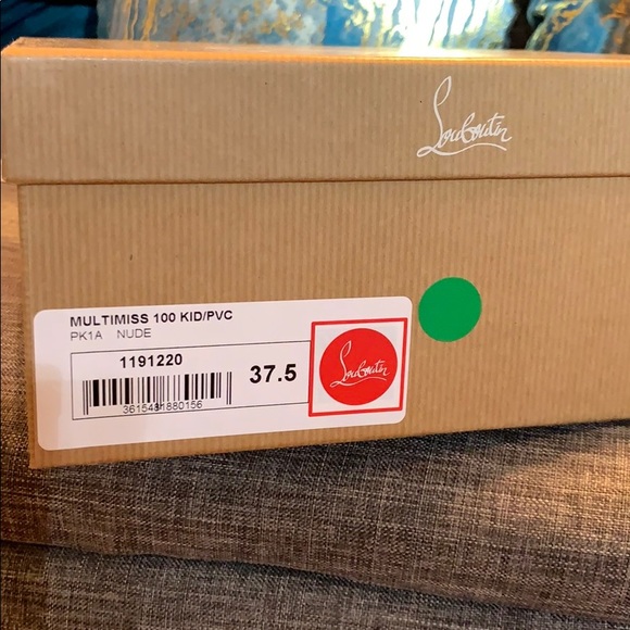 BNIB nude Louboutin Multimiss 100 Kid/PVC pumps - Picture 8 of 8